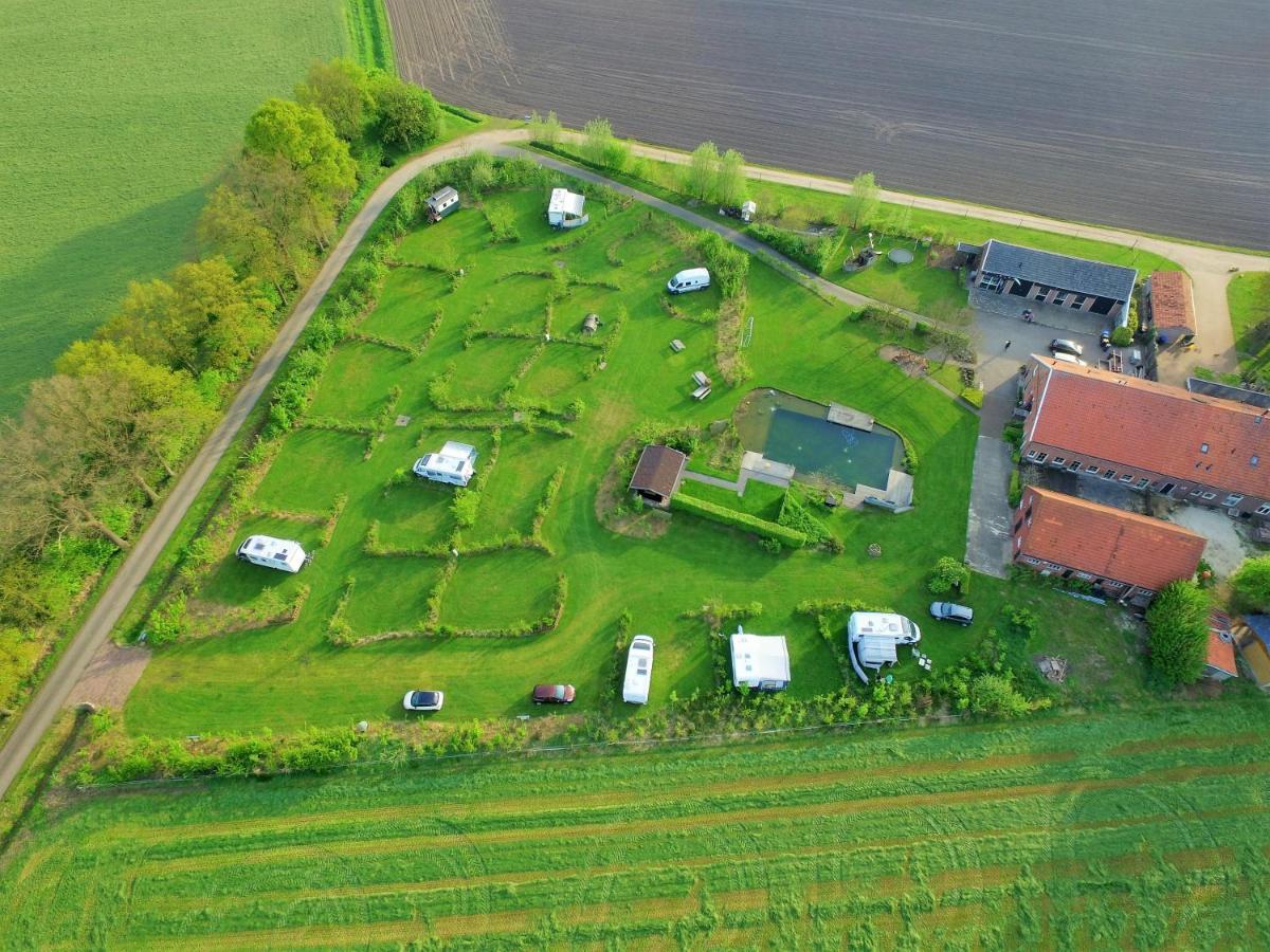 B&B Pipowagen "Het Wellnesst" Op Wellness Camping En B&B Stoltenborg Meddo Экстерьер фото