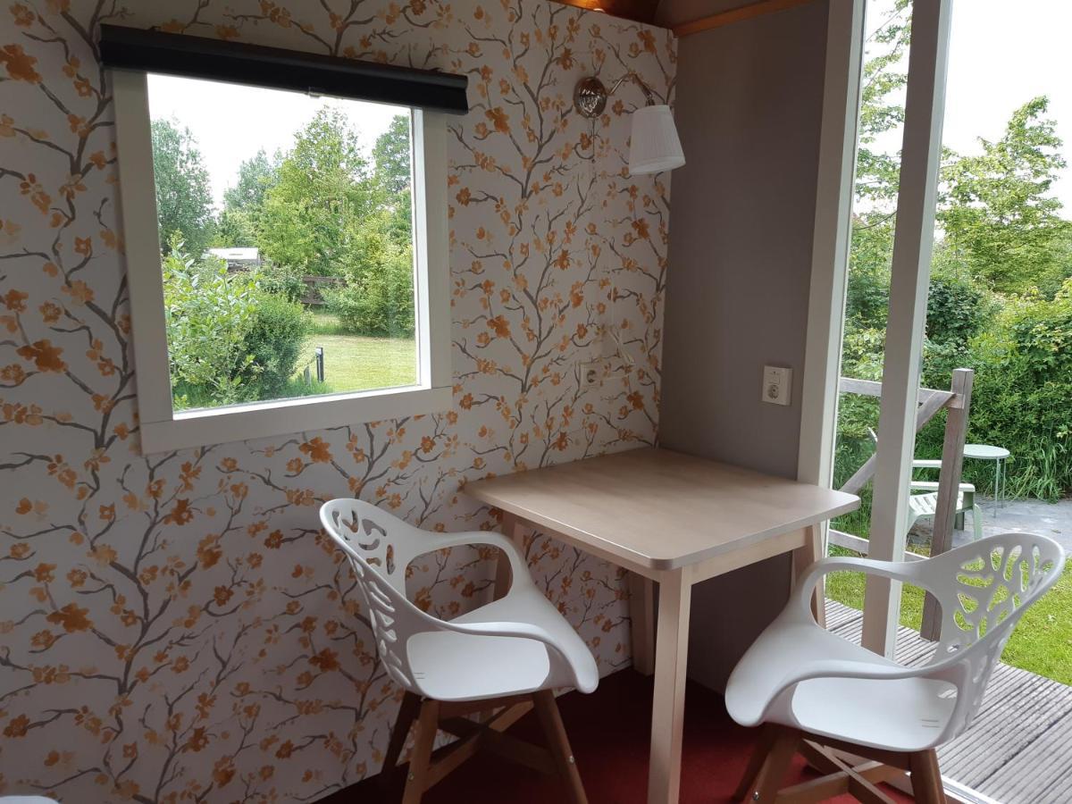 B&B Pipowagen "Het Wellnesst" Op Wellness Camping En B&B Stoltenborg Meddo Экстерьер фото
